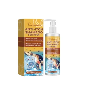 Dog Shampoo Conditioner Moisturizing for Sensitive Skin PH Balanced Anti Itching Flea Killer Dirt Mite Removal Pet Cleaning Foam