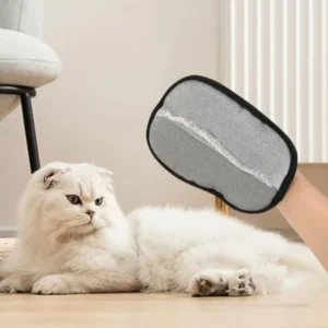 2 Pcs Versatile Double Sided Pet Grooming Gloves Reusable Electrostatic Pet Hair Remover Gloves for Dog and Cat Bathing Washing