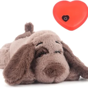 Puppy Heartbeat Plush Toy for Anxiety Relief, Calming Comfort Soother with Realistic Beat for Sleep & Training